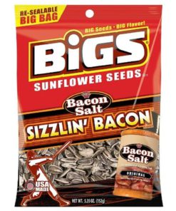 Bigs Bacon Salt Sizzlin' Bacon Sunflower Seeds 5.35-Ounce Bag(Pack Of 12) 15 57 1e3e8fe5 b768 4930 b592 08fbc9b07838 1
