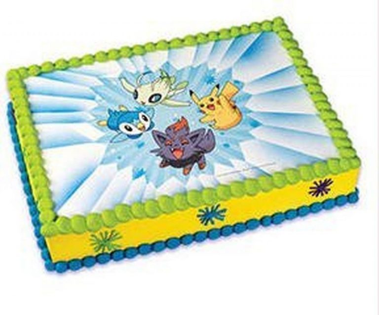 Pokemon Edible Image Cake Topper