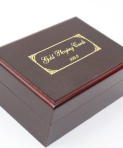 Deck Of 24K Gold Foil Plating Poker Plastic Playing Cards With Mahogany Wood .. 11 57 1f0fbfe7 53b1 4b8e a6b6 4b2b821ec708