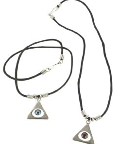 Alternative view of Pyramid Eye Cord Necklace All Seeing Eye Necklace. The Eye Of Providence ..