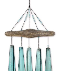 Sunset Vista Design Studios Sea Breeze Glass Wind Chime Turquoise