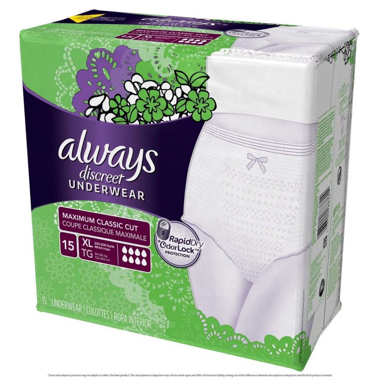 Always Discreet Incontinence Underwear Maximum Absorbency ExtraLarge