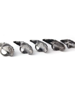 Alternative view of Danibos Punk Style Crystal Rhinestone Paved Paw Bend Fingertip Finger Claw Ri..