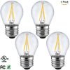 Leto G14 2W Edison Style Filament Small Led Light Bulb Candelabra Base Dimmab..