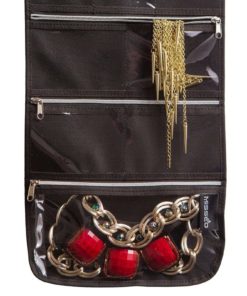 Misslo 8 Zippered Pockets Travel Jewelry Roll Up Organizer With Rotatable Han.. 6 57 22e68ec7 8eb4 42f8 b28a 0458740c6fc2