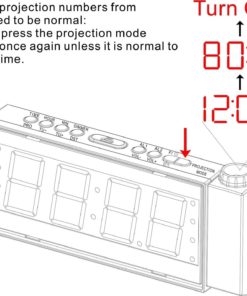 Mesqool Digital Dual Alarm Fm Dimmable Projection Clock Radio 1.8 Inch Led Di.. 11 57 23277b2c 0c52 4203 8118 740a146e4502