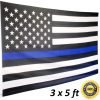 Thin Blue Line Flag Usa 5 X 3 Ft Full Size Police Flag For Men And Women Of L.. 5 57 24bed55d 4135 4e36 b502 682abe24b09d