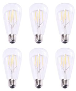 Alternative view of Antique Led Bulb Oak Leaf 4W St64 Vintage Edison Dimmable Light Bulb Led Ligh..