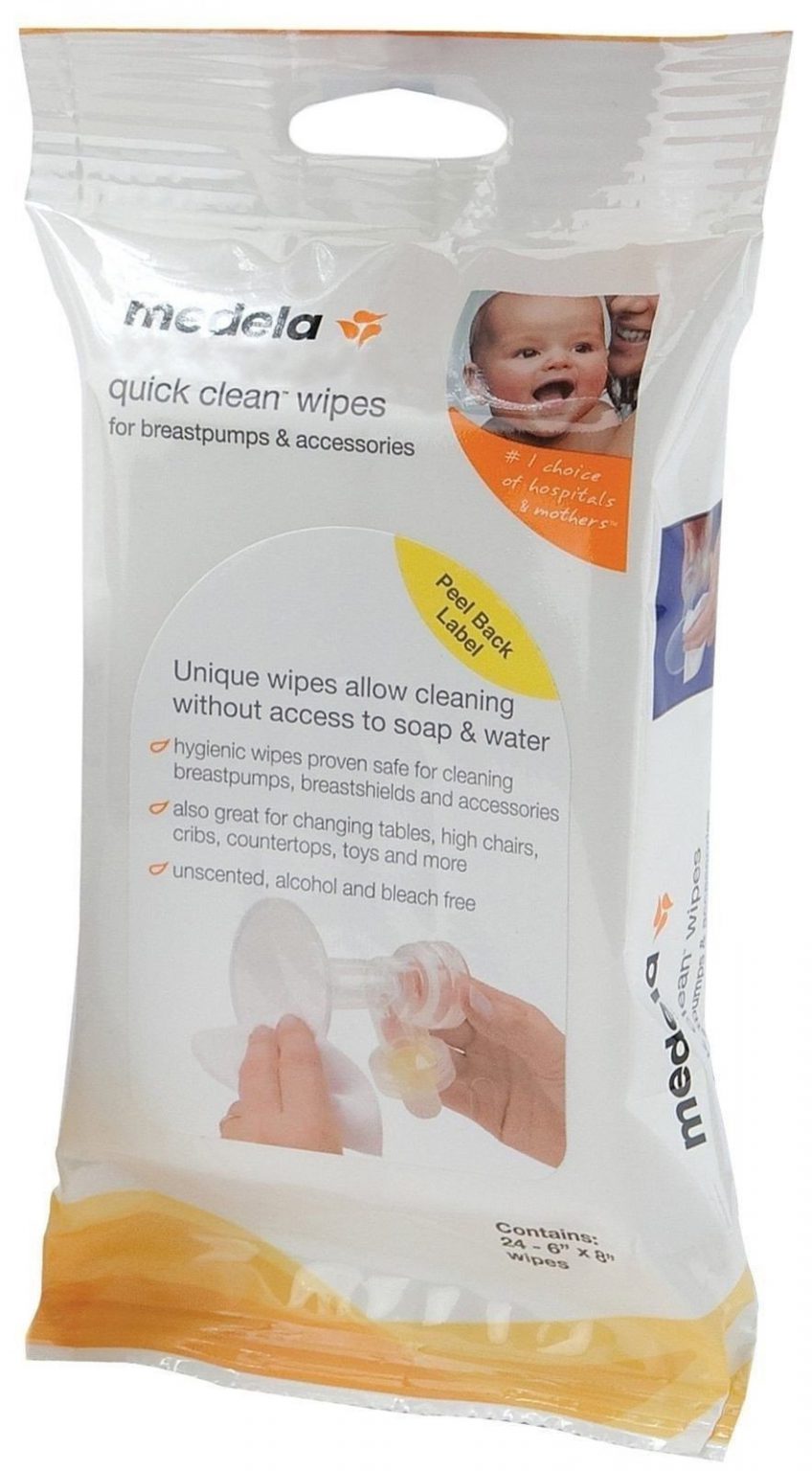 Medela Quick Clean Breast Pump And Accessory Wipes 24 Count Swiftsly