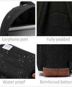 Vaschy Unisex Classic Waterproof School Rucksack Travel Backpack 14Inch Laptop 21 57 25f25cb6 ff0d 4890 8a25 5cd4f02baa38