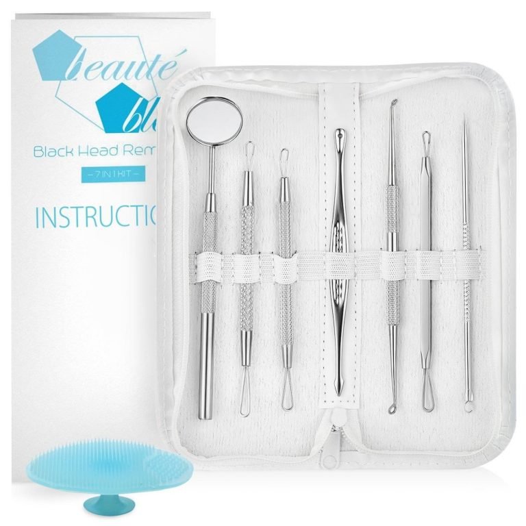 Blackhead And Pimple Remover Kit - Professional Instructions Included - 7 Sur..