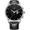 Burei Men's Day Date Chronograph Watch With Black Leather Band And Black Dial 6 57 26923056 7c69 4a7c aebe fa91fa208599