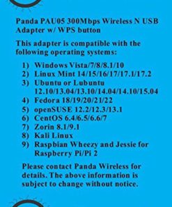 Panda 300Mbps Wireless N Usb Adapter - Windows Vista/7/8/8.1/10 Mint Ubuntu F.. 7 57 26a50ce9 968c 48ce 944d c4d34810bd73