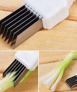 Alternative view of Scallion Cutter - Defenderx Practical Kitchen Vegetable Slicer Onion Cutter S..