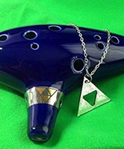 Alternative view of Jiarui Legend Of Zelda Ocarina (12Hole Alto C) Flute With Bag And Rope + Free..