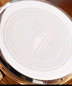 Alternative view of Fq-043 Classic Design Golden Stainless Steel Band Male Diamonds Quartz Wrist ..