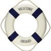 Welcome Aboard Cloth Life Ring Navy Accent Nautical Decor 13.5" New - Decorat.. 25 57 287640b8 1fcb 401a a64b 60d9074bf3bd