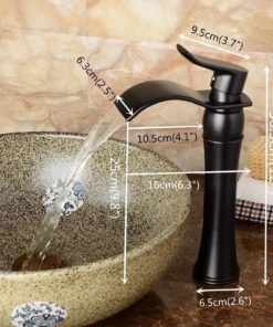 Eyekepper Waterfall Spout Single Handle Bathroom Sink Vessel Faucet Basin Mix.. 8 57 28a3ae98 edd5 4db6 9f26 18d2e63f3e14