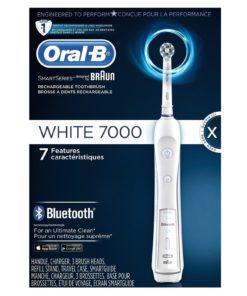 Alternative view of Oral-B Pro 7000 Smartseries White Electronic Power Rechargeable Battery Elect..