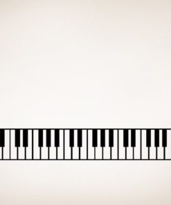 Stickerbrand Music Vinyl Wall Art Piano Keys Wall Decal Sticker - Black 10" X.. 8 57 2ab5b32c 5174 4b39 aeda 7e0050f58708