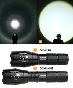 A100 1200 Lumen Cree-Xml T6 Led Portable Zoomable Flashlight - 5 Mode Adjustable - $15.95