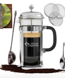 French Press Coffee & Tea Maker Complete Bundle | 8-Cups 34 Oz | Best Coffee .. 17 57 2bf21359 eb93 4ddb b00d 2b06c03faab2