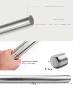 Philonext Stainless Steel Rolling Pin Metal Rolling Pin For Bakers Cookie & P.. 9 57 2c579981 e9f4 4b4d b2c3 c0ad3224e88a
