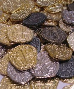 Pirate Coins - Lot Of 100 Gold Silver Doubloon Replicas
