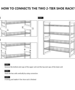 Langria 4-Tier Metal Mesh Utility Shoe Rack 28.9 12 32.3 Bronze 12 57 2d19b1af 0434 4614 a327 2ffcafce5f6e