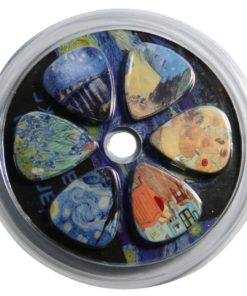 Alternative view of Vincent Van Gogh Guitar Picks - Celluloid Medium 12 Pack - Starry Night Sunfl..