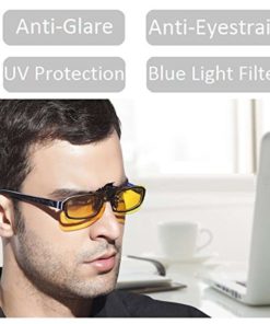 Alternative view of Cyxus Blue Light Filter Uv Blocking Glasses Clip On Anti-Eye Strain Anti-Glar..