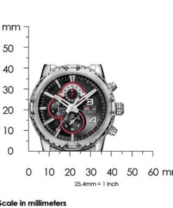 Burei Men's Chronograph Wrist Watches With Black Dial Metal Band 10 57 2eaf276b f1e6 4805 81cf b1601085e567