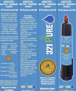 Alternative view of 321 Pure Whirlpool Kenmore Water Filter Replacement Cartridge Compatible With..