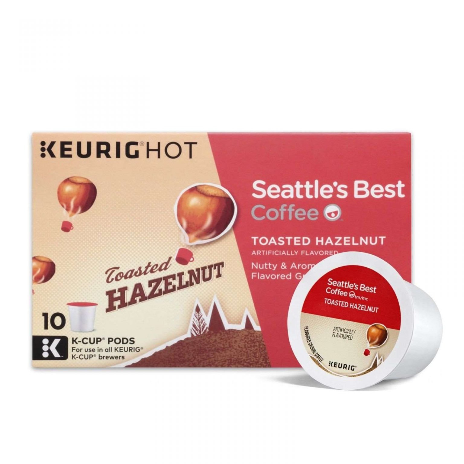Seattle S Best Coffee Toasted Hazelnut K Cup For Keurig Brewers 60