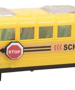Alternative view of Techege Bright Yellow Toy School Bus Emits Beautiful 3D Flashing Lights While..