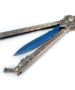 Alternative view of New Style Blue Blade Spider Knife Handle Practice Trainer(No Offensive Blade)
