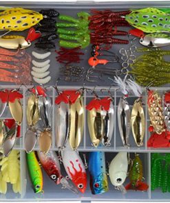 Bluenet 129Pcs Fishing Lure Set Including Frog Lures Spoon Lures Soft Plastic.. 16 57 325e325e 24bf 4651 b8bc 4898bd6e7e04