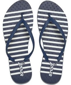 Reef Women's Chakras Prints Flip Flop Navy Stripe 6 B(M) Us 5 57 34acaf5a 1494 4e9b aaf2 d87cf59f8b8a