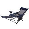 Camp Solutions Oversize Reclining Quad Chair Blue(Long)
