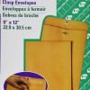 Quality Park Clasp 9 X 12 Inch 28Lb Brown Kraft Envelopes 100 Count (37890)