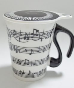 Alternative view of Gift Garden Unique Coffee Mugs With Lid Staves Music Notes Mkb867