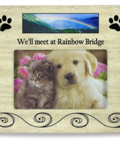 Pet Bereavement Photo Frame For Dog Or Cat - We'Ll Meet At Rainbow Bridge - F.. 5 57 3730f978 8858 48e2 bbf8 9f346643748b