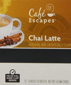 Cafe Escapes Chai Latte Coffee Keurig K-Cups 72 Count Caf Escapes 13 57 3757f5ec 91b1 4a2f bc3a 19bb345d1680