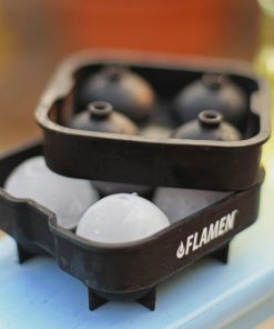 Alternative view of Flamen Fast-Release Flexible Silicone Ice Ball Maker Tray/Molds - Round Ice B..