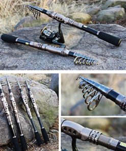 Plusinno Telescopic Fishing Rod Retractable Fishing Pole Rods Saltwater Trave.. 16 57 38624676 8d30 47ca 87a8 70bcb761d62a
