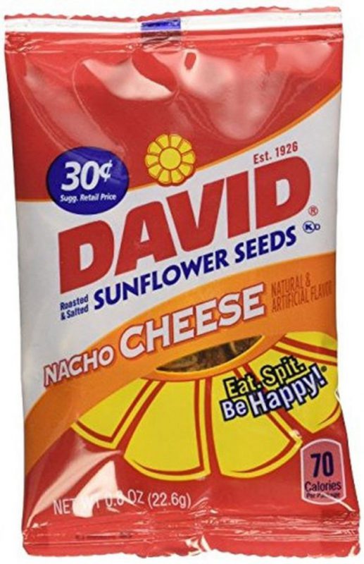 David Sunflower Seeds Nacho Cheese 72 Ct. .8Oz Bags (2 Boxes Of 36) - $42.95