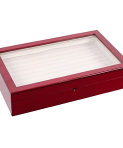 Caddy Bay Collection Glossy Rosewood Jewelry Ring Cuff Links Case Box With Gl.. 3 57 391cff3f 11e9 49f0 8247 05b62a389986