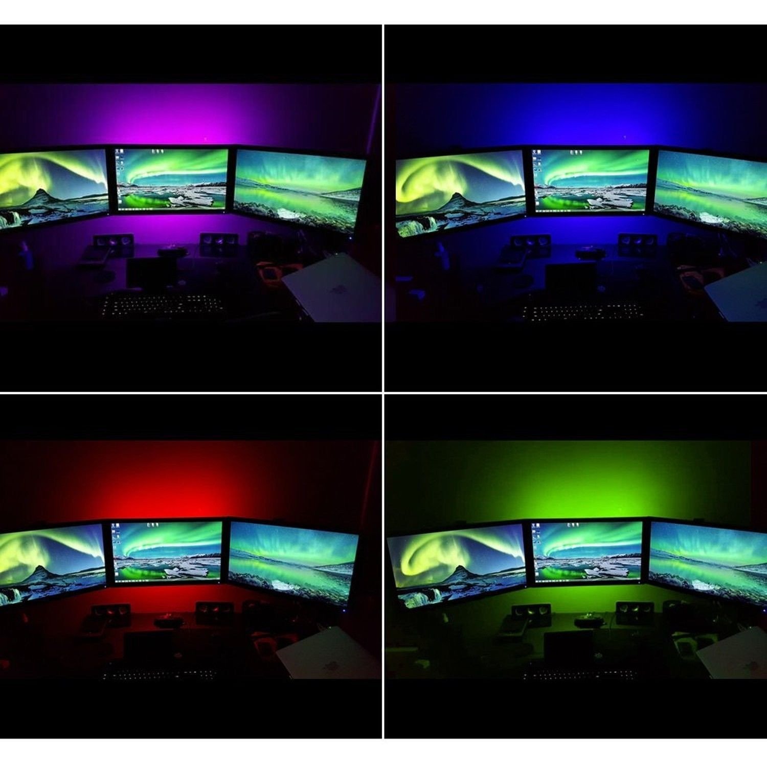 Torchstar Led Multi-Color Rgb Home Theater Tv Backlight Kit 4Pcs Of Etl Liste.. 2 Torchstar Led Multi-Color Rgb Home Theater Tv Backlight Kit 4Pcs Of Etl Liste.. - Image 2