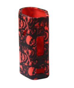 Alternative view of Silicone Case For Wismec Reuleaux Rx200 Skin Sleeve Cover Wrap (Red Skull)