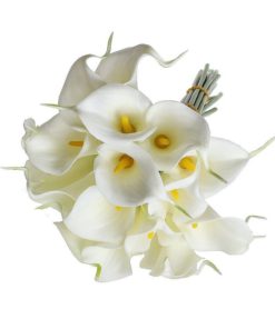 Alternative view of Cozyswan 20Pcs Calla Lily Bridal Wedding Bouquet Head Latex Real Touch Flower..